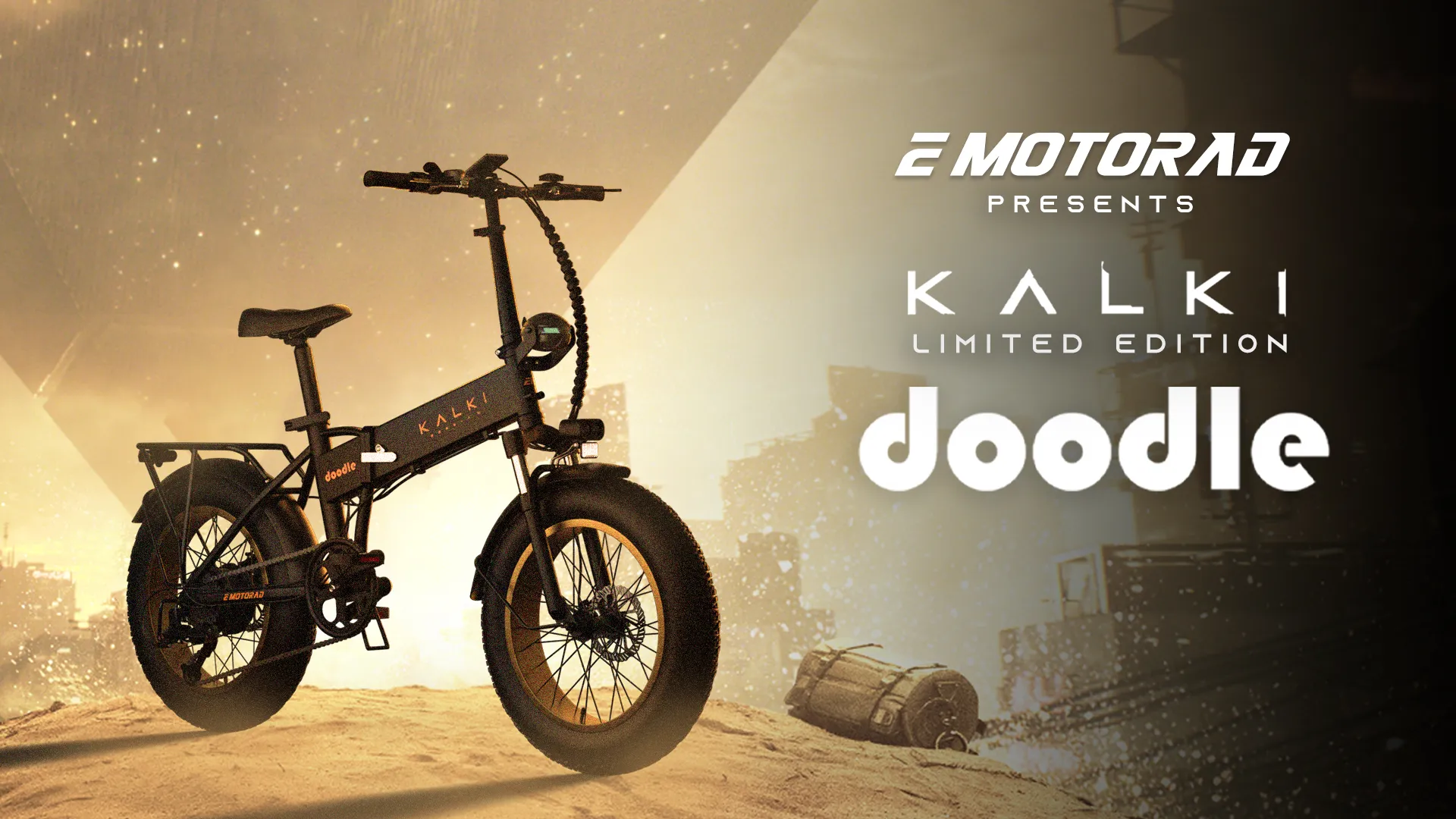 Emotorad Launches Limited Edition E Bike With Prabhas Movie Kalki Ev